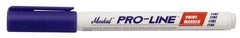 Markal - Blue Liquid Enamel-Based Paint Marker - Fine Tip, Alcohol Base Ink - Americas Industrial Supply