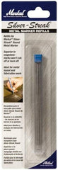 Markal - Metallic Silver Graphite Petroleum Base Marker - Fine Tip - Americas Industrial Supply