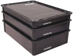 MFG Tray - 400 Lb Load Capacity Black Fiberglass Tote Container - Stacking, 25.8" Long x 17.8" Wide x 4-1/2" High - Americas Industrial Supply