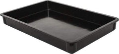 MFG Tray - 400 Lb Load Capacity Black Fiberglass Tote Container - Stacking, 25.8" Long x 17.8" Wide x 3" High - Americas Industrial Supply