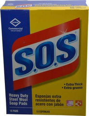 Value Collection - Steel Wool Scouring Soap Pad - Heavy-Duty, Blue/Gray - Americas Industrial Supply