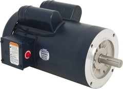 Leeson - 2 Max hp, 1,800 Max RPM, Capacitor Start Electric AC DC Motor - 115/230 V Input, Single Phase, 145TC Frame, C-Face Mount, TEFC Enclosure - Americas Industrial Supply