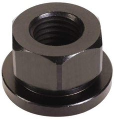 Gibraltar - 7/16-20, 1" Flange Diam, 9/16" High, 3/4" Across Flats, Flange Nut - Grade 12L14 Steel, Black Oxide Finish, 5/32" Flange Height, TCMAI - Americas Industrial Supply