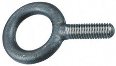 Gibraltar - 11,600 Lb Capacity, Alloy Steel, 1 Thread, Fixed Lifting Eye Bolt - Fully Threaded, 2-1/2" Shank, 2-1/2" Thread Length, No Shoulder - Americas Industrial Supply