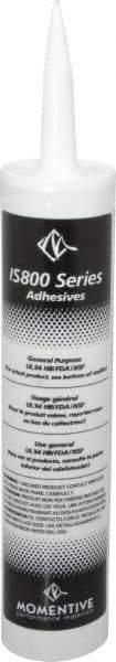 Momentive Performance Materials - 10.1 oz Tube Clear RTV Silicone Joint Sealant - -50 to 200°C Operating Temp, 25 min Tack Free Dry Time, 24 hr Full Cure Time, Series IS800 - Americas Industrial Supply