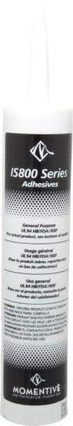 Momentive Performance Materials - 10.1 oz Tube Silver RTV Silicone Joint Sealant - -50 to 200°C Operating Temp, 25 min Tack Free Dry Time, 24 hr Full Cure Time, Series IS800 - Americas Industrial Supply
