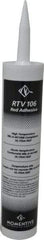 Momentive Performance Materials - 10 oz Cartridge Red RTV Silicone Joint Sealant - 500°F Max Operating Temp, 20 min Tack Free Dry Time, 24 hr Full Cure Time, Series RTV100 - Americas Industrial Supply