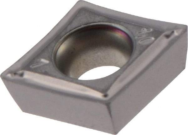 Iscar - CPGT3-1 SM Grade IC907 Carbide Turning Insert - TiAlN/TiN Finish, 80° Diamond, 3/8" Inscr Circle, 5/32" Thick, 1/64" Corner Radius - Americas Industrial Supply