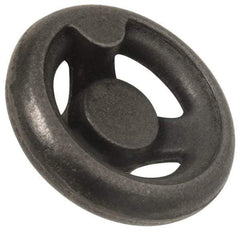 Value Collection - 10", 3 Spoke Offset Handwheel - 2" Hub, Aluminum, Plain Finish - Americas Industrial Supply