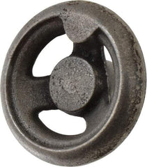 Gibraltar - 3", 3 Spoke Offset Handwheel - 1" Hub, Cast Iron, Plain Finish - Americas Industrial Supply