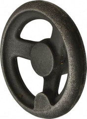 Gibraltar - 4", 3 Spoke Offset Handwheel - 1.2" Hub, Cast Iron, Plain Finish - Americas Industrial Supply