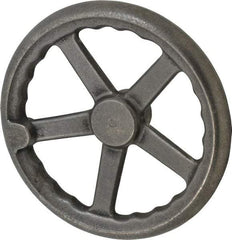 Gibraltar - 10", 3 Spoke Offset Handwheel - 2" Hub, Cast Iron, Plain Finish - Americas Industrial Supply