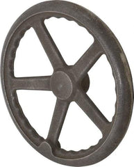 Gibraltar - 12", 3 Spoke Offset Handwheel - 2.2" Hub, Cast Iron, Plain Finish - Americas Industrial Supply