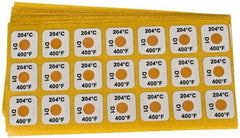 Tempil - 204°C Temp Indicating Label - 1 Rating - Americas Industrial Supply