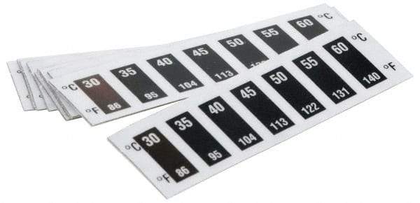 Tempil - -30°C Temp Indicating Label - 7 Ratings - Americas Industrial Supply