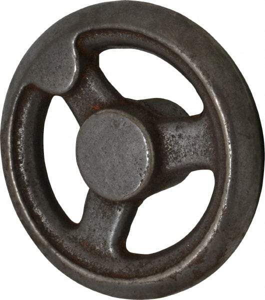 Gibraltar - 4", 3 Spoke Straight Handwheel - 1.2" Hub, Cast Iron, Plain Finish - Americas Industrial Supply