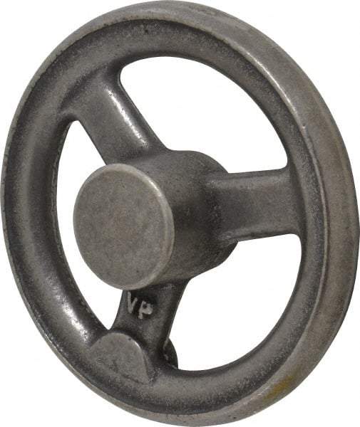 Gibraltar - 5", 3 Spoke Straight Handwheel - 1.4" Hub, Cast Iron, Plain Finish - Americas Industrial Supply