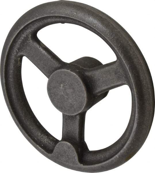 Gibraltar - 6", 3 Spoke Straight Handwheel - 1-1/2" Hub, Cast Iron, Plain Finish - Americas Industrial Supply
