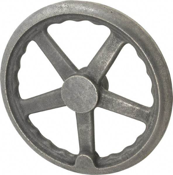 Gibraltar - 10", 3 Spoke Straight Handwheel - 2" Hub, Cast Iron, Plain Finish - Americas Industrial Supply