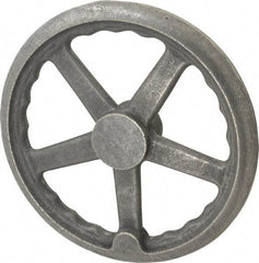 Gibraltar - 10", 3 Spoke Straight Handwheel - 2" Hub, Cast Iron, Plain Finish - Americas Industrial Supply