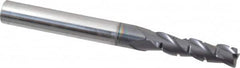 ProMax - 7/32" Diam, 3/4" LOC, 3 Flute Solid Carbide Roughing & Finishing Corner Radius End Mill - AlTiN Finish, 2-1/2" OAL, 1/4" Shank Diam, Straight Shank, 35° Helix, Centercutting, Regular Length - Americas Industrial Supply