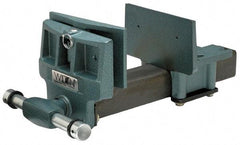 Wilton - 10" Jaw Width, 13" Jaw Opening, 4" Throat Depth, Cast Iron Woodworking Vise - 22-1/2" OAL x 11-1/2" OAW x 8" OAH, Rapid Action Spindle - Americas Industrial Supply