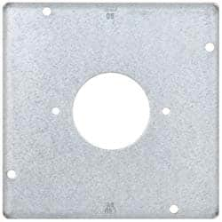 Cooper Crouse-Hinds - Electrical Outlet Box Steel Square Surface Cover - Americas Industrial Supply