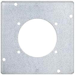 Cooper Crouse-Hinds - Electrical Outlet Box Steel Square Surface Cover - Americas Industrial Supply