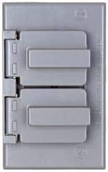 Cooper Crouse-Hinds - Electrical Outlet Box Aluminum Weatherproof Cover - Includes Gasket - Americas Industrial Supply