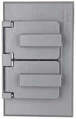 Cooper Crouse-Hinds - Electrical Outlet Box Aluminum Weatherproof Cover - Includes Gasket - Americas Industrial Supply