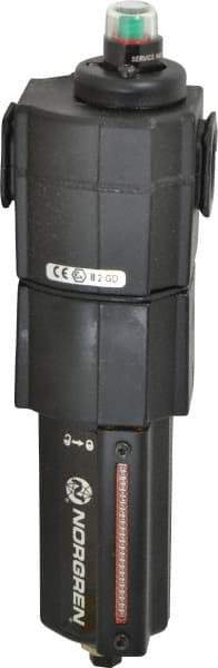 Norgren - 3/4" Port Coalescing Filter - Aluminum Bowl, Automatic Drain, 250 Max psi, 0.01 Micron Rating, 3.15" Wide x 11.4" High - Americas Industrial Supply