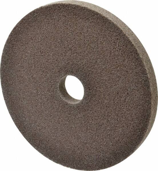 3M - 6" Diam, 1/2" Face Width, 1" Center Hole, Fine Grade, Aluminum Oxide Deburring Wheel - Unitized, Medium Density 5 Grade, 7,500 RPM - Americas Industrial Supply