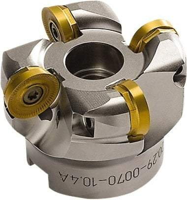 Seco - 2-1/2" Cut Diam, 0.394" Max Depth, 3/4" Arbor Hole, 4 Inserts, RP.. 2006 Insert Style, Indexable Copy Face Mill - 5,800 Max RPM, 2" High, Through Coolant - Americas Industrial Supply
