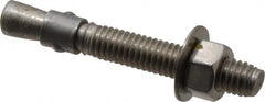 Red Head - 3/8" Diam, 3/8" Drill, 2-3/4" OAL, Wedge Expansion Concrete Anchor - 316 Stainless Steel, Hex Nut Head, Hex Drive, 1-5/8" Thread Length - Americas Industrial Supply
