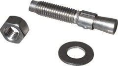 Red Head - 1/2" Diam, 1/2" Drill, 2-3/4" OAL, 2" Min Embedment Wedge Expansion Concrete Anchor - 304 Stainless Steel, Hex Nut Head, Hex Drive, 1-1/4" Thread Length - Americas Industrial Supply