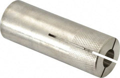 Red Head - 7/8" Diam, 7/8" Drill, 1-1/2" Min Embedment Drop-In Concrete Anchor - 303, 18-8 Stainless Steel, Slotted Drive, 1" Thread Length - Americas Industrial Supply