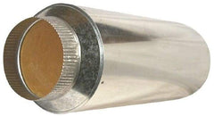 Suncourt - 12" ID Galvanized Duct Muffler - 36" Long, 26 Gage, 1 Piece - Americas Industrial Supply