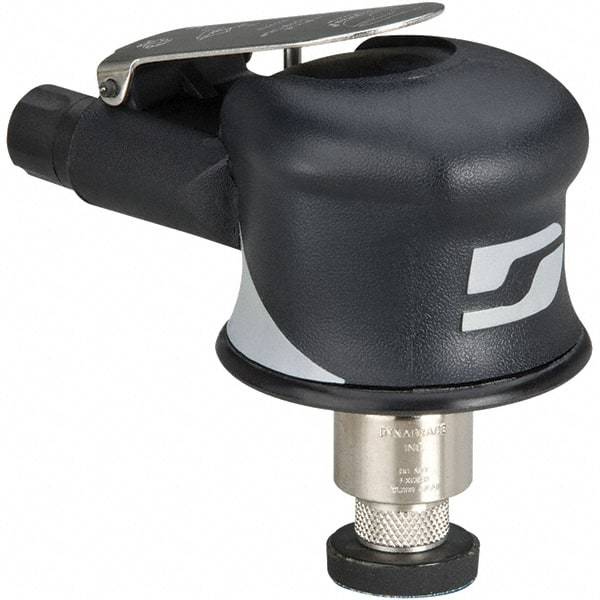 Dynabrade - 7,500 OPM, 6 CFM Air Consumption, Palm Air Orbital Sander - Round Pad, 1/4 NPT Inlet - Americas Industrial Supply