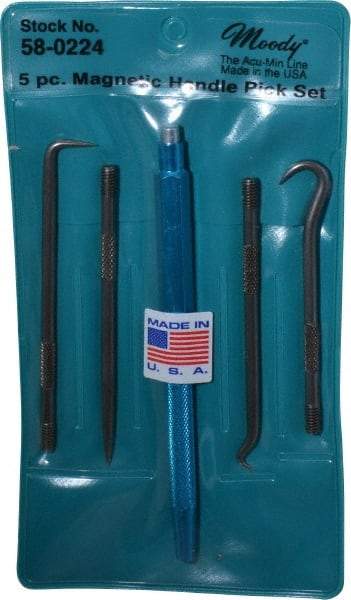 Moody Tools - 5 Piece Hook & Probe Set - Steel - Americas Industrial Supply