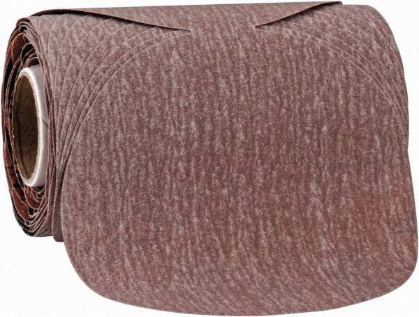 Norton - 3-1/2" Diam, 400 Grit Aluminum Oxide Adhesive PSA Disc - Super Fine Grade, Natural, B Weighted Backing, Flexible - Americas Industrial Supply