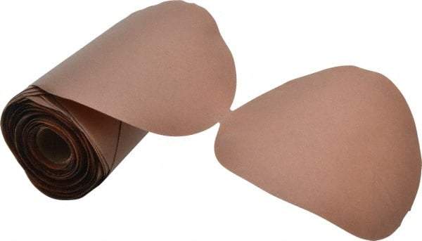 Norton - 6" Diam, 220 Grit Aluminum Oxide Adhesive PSA Disc - Fine Grade, Brown, B Weighted Backing, Flexible - Americas Industrial Supply