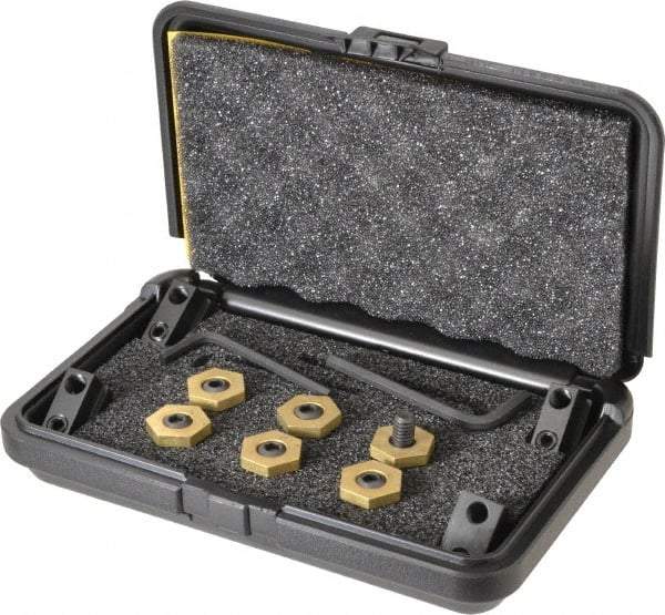 Mitee-Bite - 12 Piece Fixture Clamp T-Slot Kit with 5/8" Step Block, 7/16" T-Slot, 5/16-18 Stud Thread - 0.19" Nut Width - Americas Industrial Supply