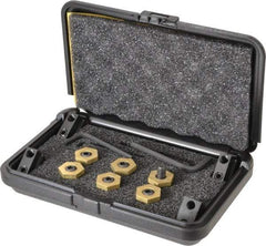 Mitee-Bite - 12 Piece Fixture Clamp T-Slot Kit with 5/8" Step Block, 7/16" T-Slot, 5/16-18 Stud Thread - 0.19" Nut Width - Americas Industrial Supply