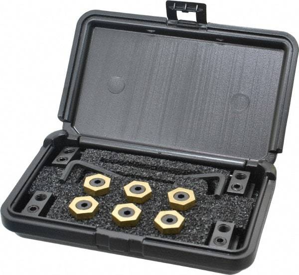 Mitee-Bite - 12 Piece Fixture Clamp T-Slot Kit with 7/8" Step Block, 9/16" T-Slot, 3/8-16 Stud Thread - 1/4" Nut Width - Americas Industrial Supply