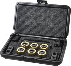 Mitee-Bite - 12 Piece Fixture Clamp T-Slot Kit with 1" Step Block, 5/8" T-Slot, 1/2-13 Stud Thread - 3/8" Nut Width - Americas Industrial Supply