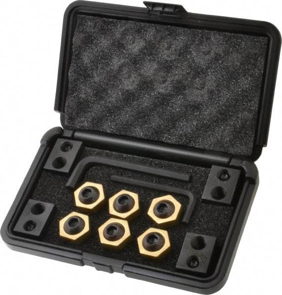 Mitee-Bite - 12 Piece Fixture Clamp T-Slot Kit with 1" Step Block, 11/16" T-Slot, 1/2-13 Stud Thread - 3/8" Nut Width - Americas Industrial Supply