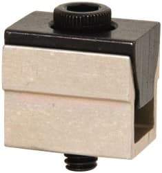 Mitee-Bite - 500 Lb Holding Force Single T-Slot Wedge Clamp - 0.41" Wide x 5/8" Deep x 1/2" High Base, 0.485 to 0.53" Jaw Spread, 2-1/2 Lb/Ft Torque, 8-32 Screw Thread - Americas Industrial Supply
