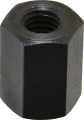 TE-CO - M8x1.25 Metric Coarse, 19mm OAL Steel Standard Coupling Nut - Black Oxide Coated, 14mm Width Across Flats - Americas Industrial Supply