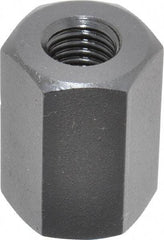 TE-CO - M12x1.75 Metric Coarse, 32mm OAL Steel Standard Coupling Nut - Black Oxide Coated, 22mm Width Across Flats - Americas Industrial Supply