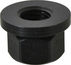 TE-CO - M16x2.00, 33mm Flange Diam, 21mm High, 24mm Across Flats, Flange Nut - Grade 12L14 Steel, Black Oxide Finish, 5" Flange Height, TCMAI - Americas Industrial Supply